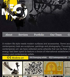 طراحی وب سایت گالری هنر مدرن مه فو